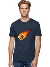 Meteorite-4 Mens Graphic Tee, 100% Cotton, Casual Summer Wear