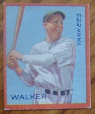 DIXIE WALKER New York Yankees HOF 1935 vintage 4 in 1 cut out