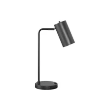 Mid-Century Lamp - Built-In USB - Flexible Grey Adjustable Shade - Home Office