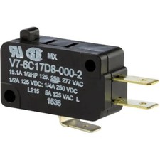 2PC HONEYWELL MICROSWITCH V7-6C17D8-000-2 Snap Action Switch, NO/NC, SPDT,