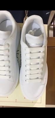 Alexander McQueen Oversized Sneaker Men s White Low Top Lace-Up New w/ Box