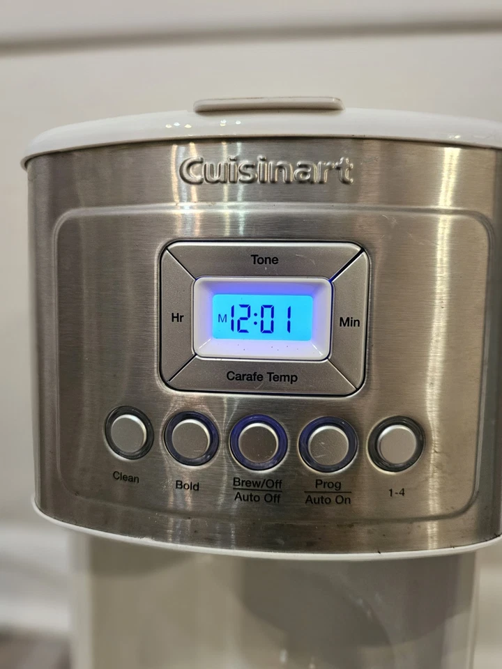 Cuisinart Coffee Maker, DCC-3200, White, Working, But Missing Carafe & Filter - Image 2 of 4