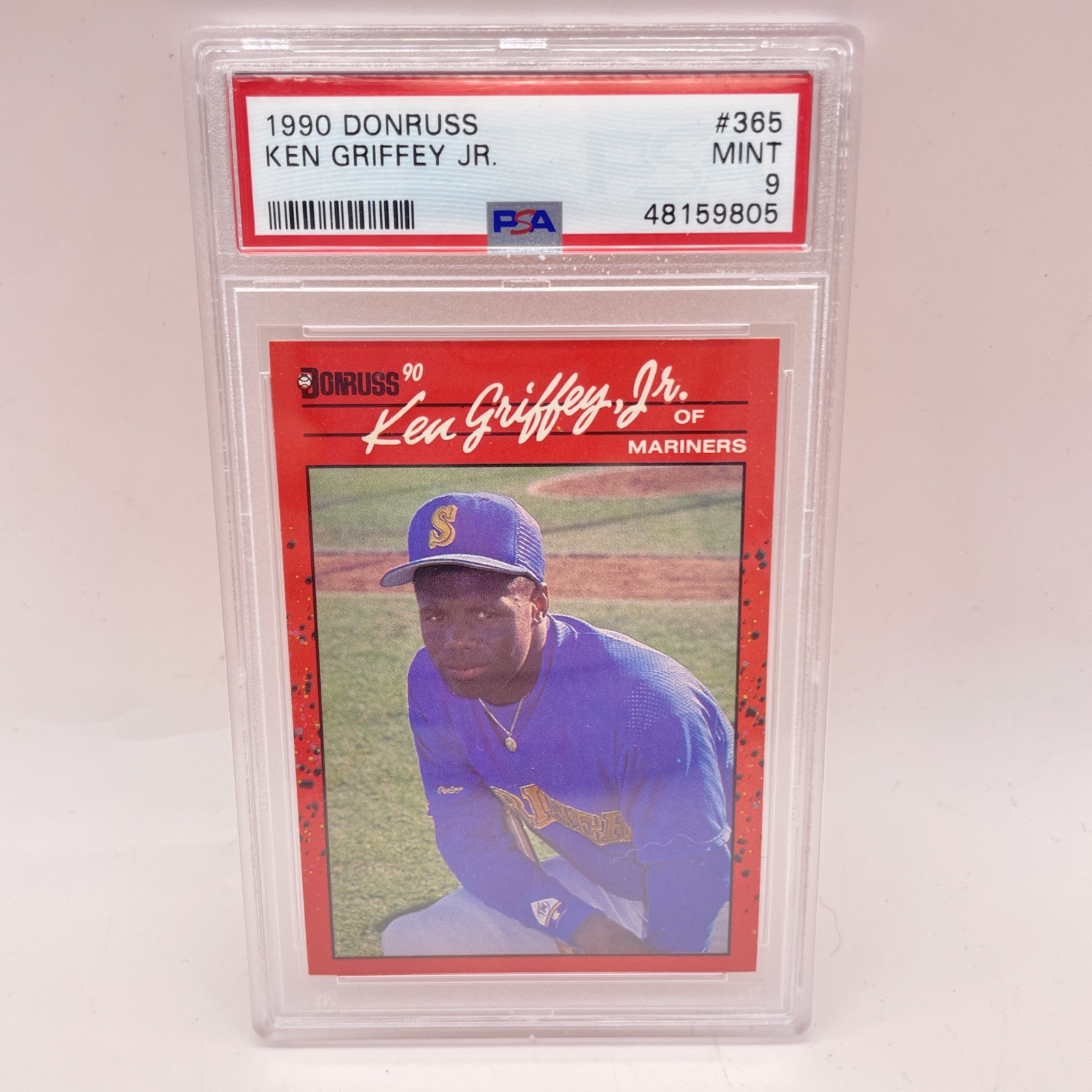 1990 DONRUSS #365 KEN GRIFFEY JR. PSA 9 Rookie RC HOF Mariners