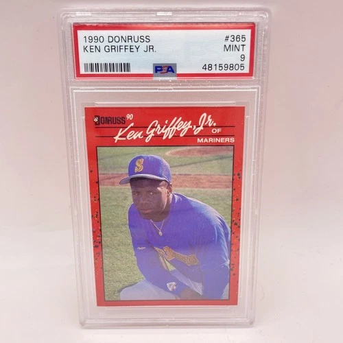 1990 DONRUSS #365 KEN GRIFFEY JR. PSA 9 Rookie RC HOF Mariners