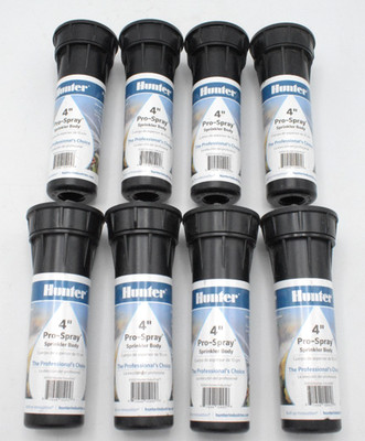 8 Pack - Hunter 4'' Pro-Spray Lawn Sprinkler Body RT-006 (Use With All Nozzles)
