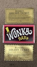 Wonka Bar And Golden Ticket Replica From Willy Wonka And The Chocolate Factory | eBay US (Buy It Now)
