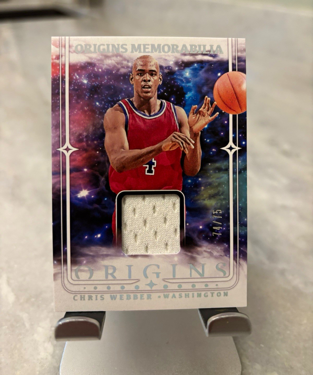 2025-26 Panini Origins Chris Webber Washington Bullets OM-WEB: Patch Parallel/75