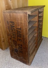VTG Table Talk Pastry Co. Wooden/ Bakery Cool...
