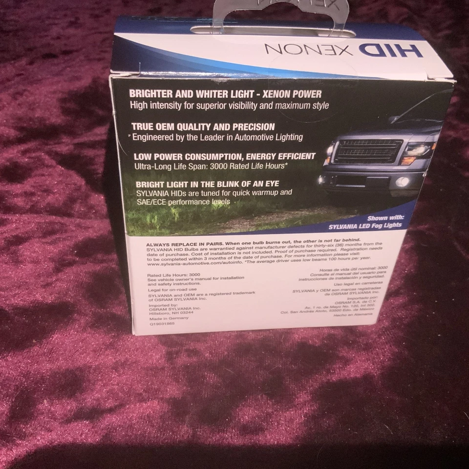 Sylvania D3S não aberto. Lâmpada individual de xenônio HID - Imagem 2 de 4