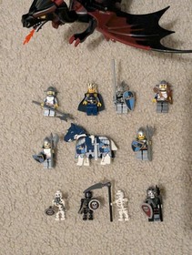 LEGO 7094 Castle: King's Castle Siege With Dragon and Figures!