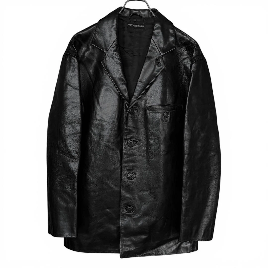 ISSEY MIYAKE Leather Outer Shell Coats, Jackets & Vests for Men