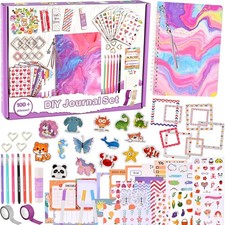 109Pcs DIY Journal Kit - Gifts for Girls Ages 8 9 10 11 12 Year Old, Scrapbook