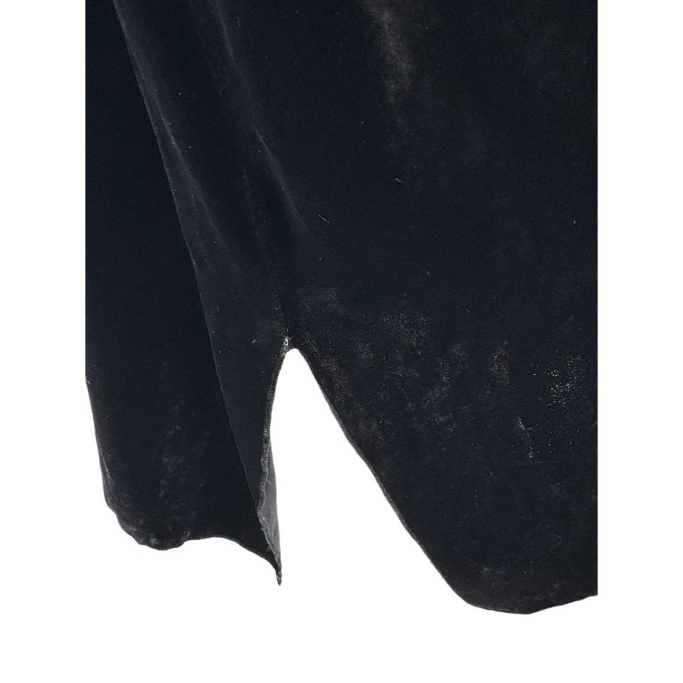 Túnica JWLA Johnny Was bordada de veludo preto boho festival de luxo GG faroeste - Imagem 4 de 4