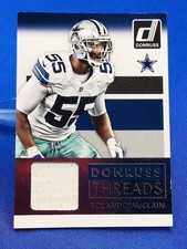 2015 Donruss Threads - ROLANDO McCLAIN #DT-RMC “Relic Card” - Dallas Cowboys