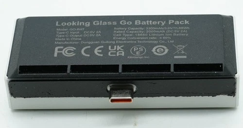 Looking Glass Go external battery pack (USB-C)
