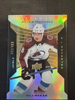2019-20 Trilogy Hockey Level 2 Cale Makar Rookie Premieres RC #114 SP /499