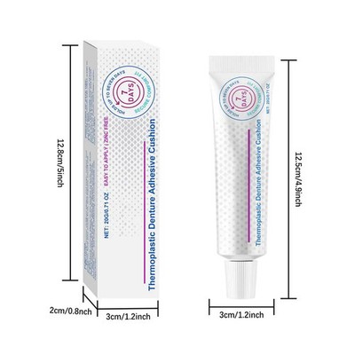  Teeth Glue for Denture Strong Denture Seals Adhesive Cream Strong Grip Comforta