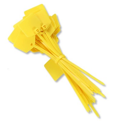 Plastic Cable Marker Tags Water Proof Writtenon Wire Labels 100 Pcs