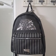 Star Wars Darth Vader Black/Gray Kids Backpack Medium Front Zip Pocket Padded