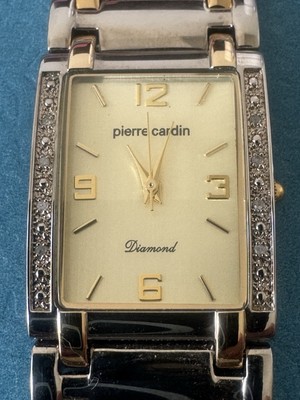 PIERRE CARDIN DIAMOND Men s Dress Wristwatch New Battery