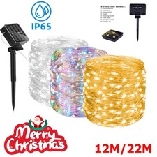 Solar String Lights LED Waterproof Copper Wire Xmas Garden Party Decor Outdoor