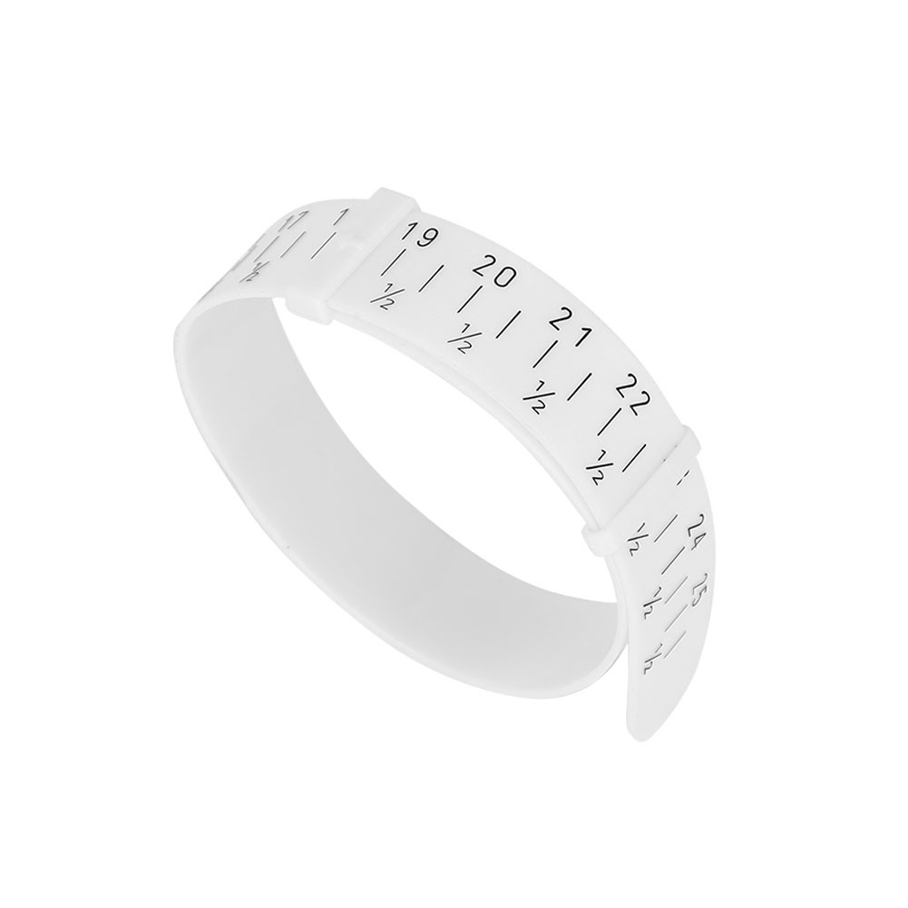 Plastic Gauge Sizer Jewelry Bracelet Bangle Measure Wrist Size Tool Measurin BLW