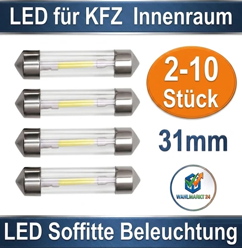 LED 12V COB SMD Soffitte 31mm White Interior Lamp Lighting Car Vehicle Light ✅✅