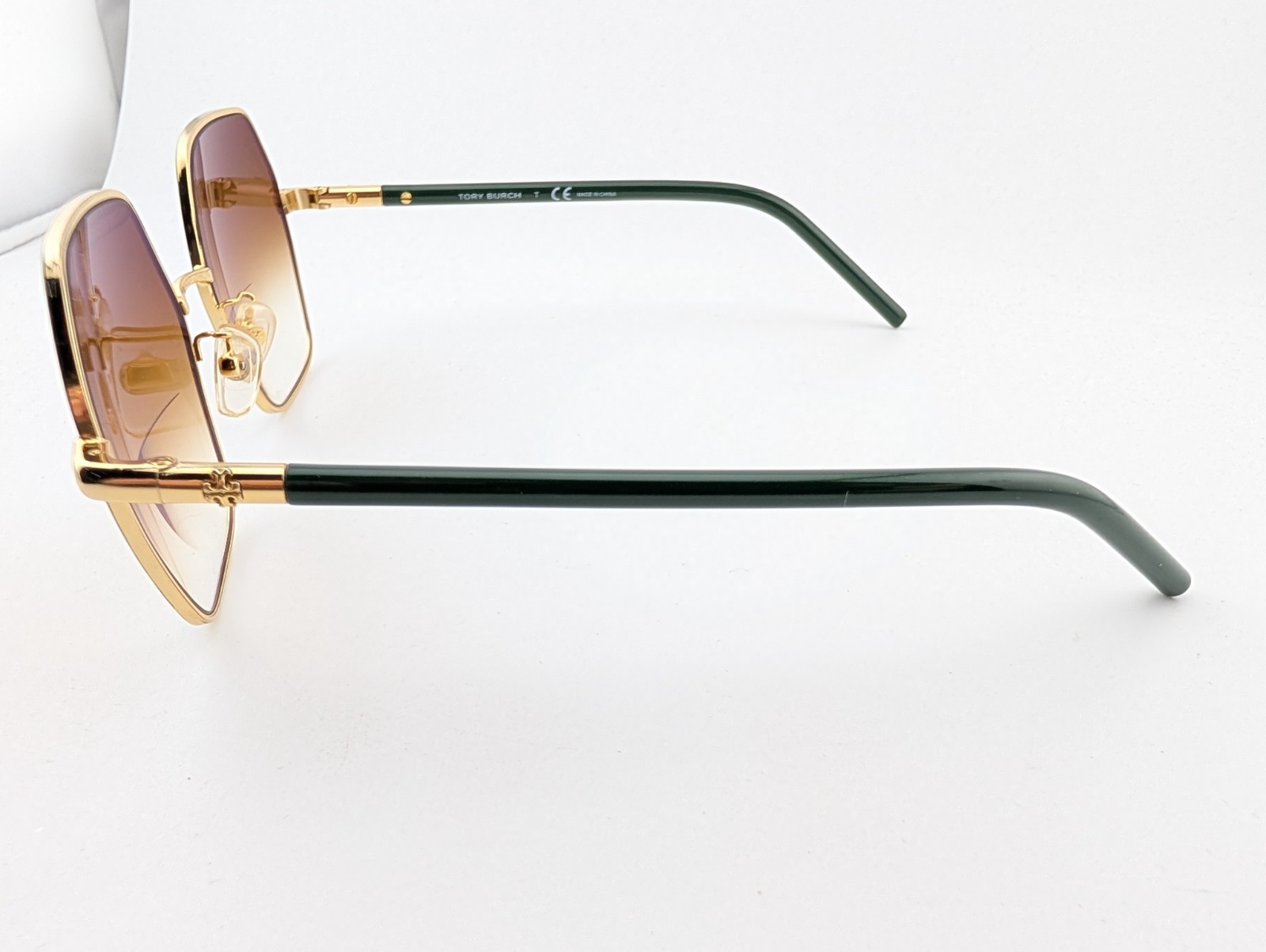 Tory Burch Eyeglasses, Frames Only, TY 1072 3315, 54-17-140, Metal, Green/Gold thumbnail 5