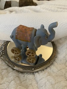  rolling wheelCircus Elephant Trinket Box with  performing  block inside ￼