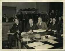 1936 Press Photo Edward G. Woods, E.W. Salinger, Oliver Morris, and Ray Colvin