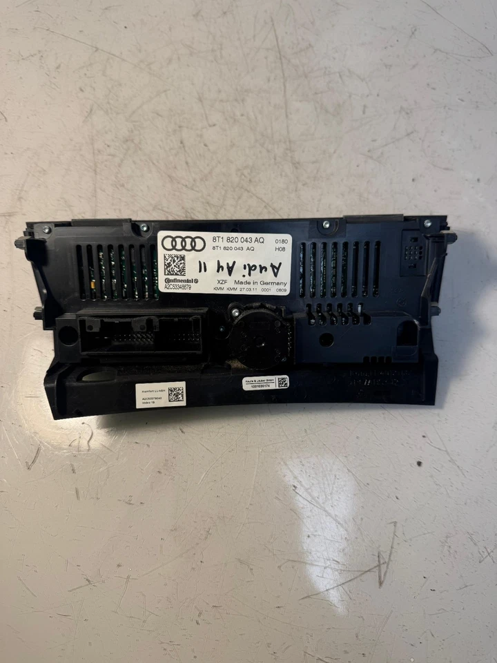 2010-2012 奥迪 A4 A5 Q5 S4 S5 气候温度控制面板 原始设备制造商 二手 TT2 — 第 3/3 张图片