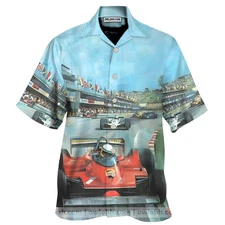 Racing Car Formula Hawaiian Shirt Motorsport Vacation Aloha Unisex Top
