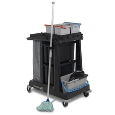 Numatic Cleaning Trolley Small Utility Cart ECO-Matic Commercial with Twist Mop