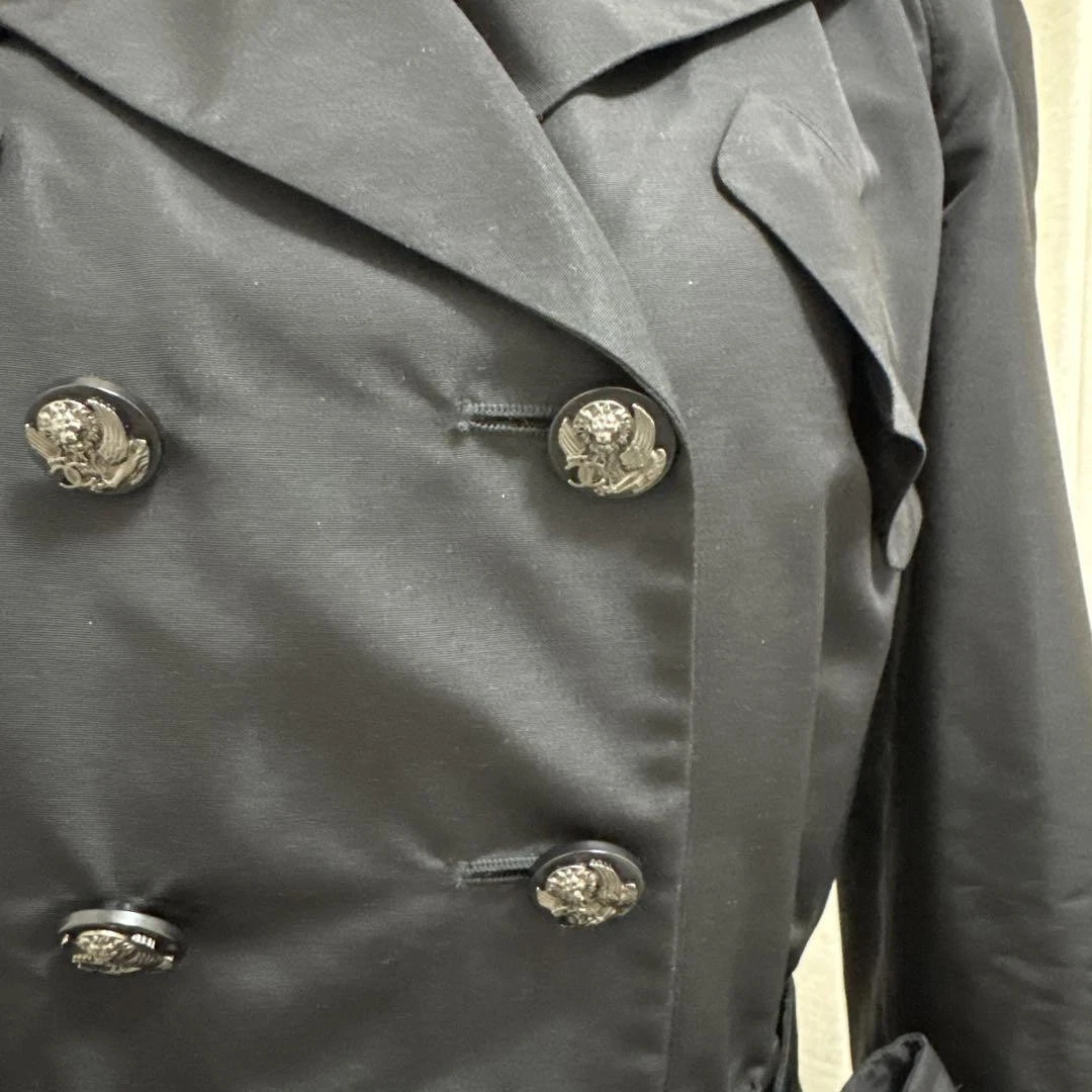 CHANEL trench cappotto nero 36