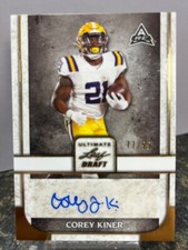 Corey Kiner 2022 Leaf Ultimate Draft Rookie Card RC Auto/99 (QUC014721)