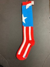 Women's CaptainAmerica Knee High Costume Cosplay Socks Avengers End Game