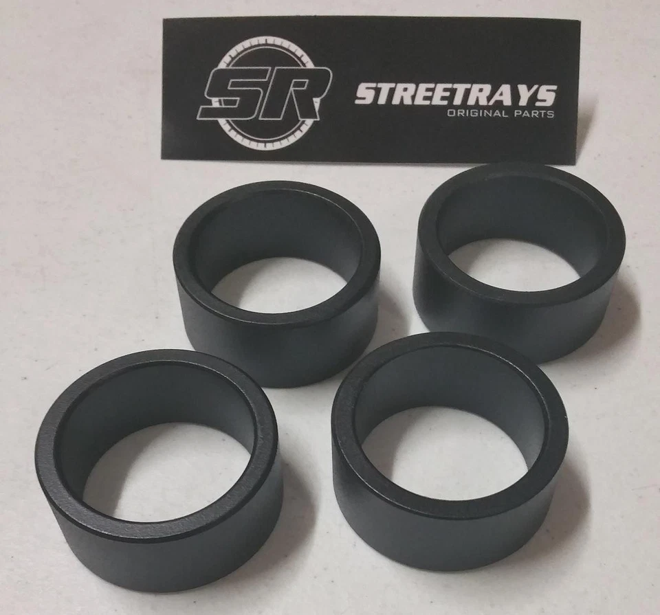 SR Yamaha Big Bear Wolverine 350 400 450 ATV Complete 2.5" Lift Spacer Kit BLACK — 第 4/4 张图片