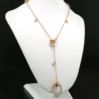 Brillant-Kette Goldcollier  Handgearbeitet 750-Roségold Gold-Schmuck aus Italien - Bild 1 von 4
