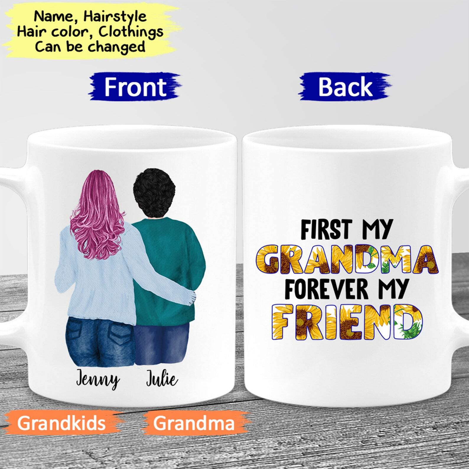 Personalized Gifts For Grandma Grandma Mug Gift For Grandma Best Grandma Mug