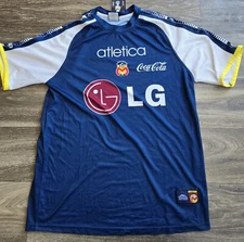 Atletica Monarcas Morelia 01/02 Training Soccer Jersey Size Large RARE 