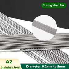 A2 Stainless Steel Wire Spring Hard Bar Elastic Steel Wires 0.2mm - 5mm Diameter
