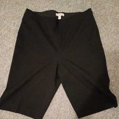 womens large hm black shorts Large Black tailored knee length