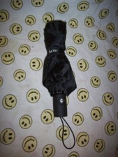 Nicole Miller New York, Black Compact, Portable Umbrella. NEW