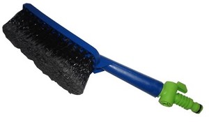 Waschbürste mit Gartenschlauch-Anschluss 6023 Absperrhahn