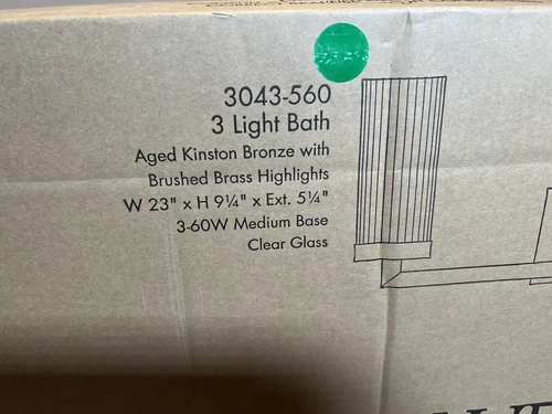 Minka Lavery 3043-560 Ainsley Court - 3 Light Transitional Bath Vanity in - Picture 4 of 9