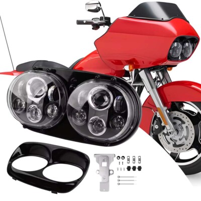 LED Scheinwerfer für 1998-2013 Harley Road Glide FLTR FLTRSE FLTRU FLTRUSE FLTRX