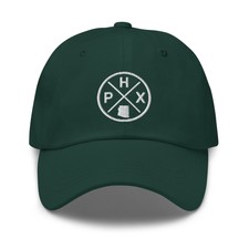 Retro Phoenix Baseball Hat PHX Emblem Dad Hat Cap
