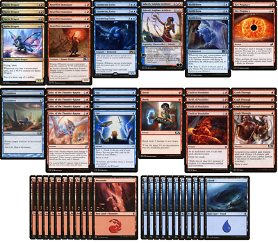 mtg prowess cards Elite Izzet Prowess Spells Deck - Red Blue - Very Powerful - 60 Card