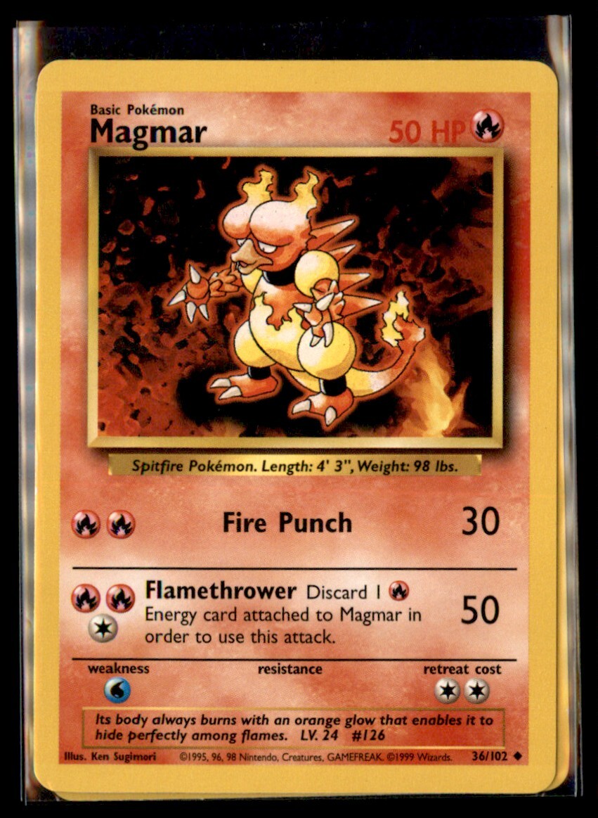 1999 Classic - Base Set Magmar Basic/Uncommon #36