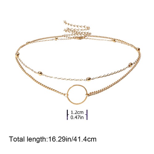 Chain Necklace Cuban Link Necklaces Choker Necklace - Zdjęcie 5 z 12